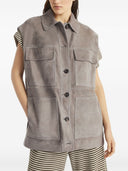 Brunello Cucinelli Suede lædervest