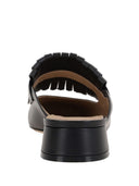 Valentino Garavani V Logo Signature Leather Slippers