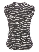 Attico Zebra Print Cotton Top