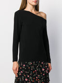 Norma Kamali Long Sleeves Drop Shoulder Top