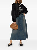 MM6 Maison Margiela Denim Midi spódnica