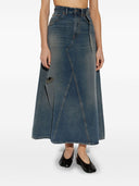 MM6 Maison Margiela Denim Midi spódnica