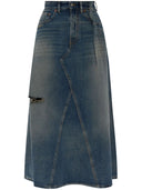 MM6 Maison Margiela Denim Midi spódnica