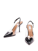 alaia le coeur slingback pums