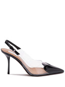 alaia le coeur slingback pums