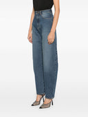 Jeans de algodón de mezclilla redonda de alaia