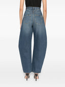 Jeans de algodón de mezclilla redonda de alaia