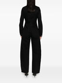 Alaia Round Denim Jumpsuit