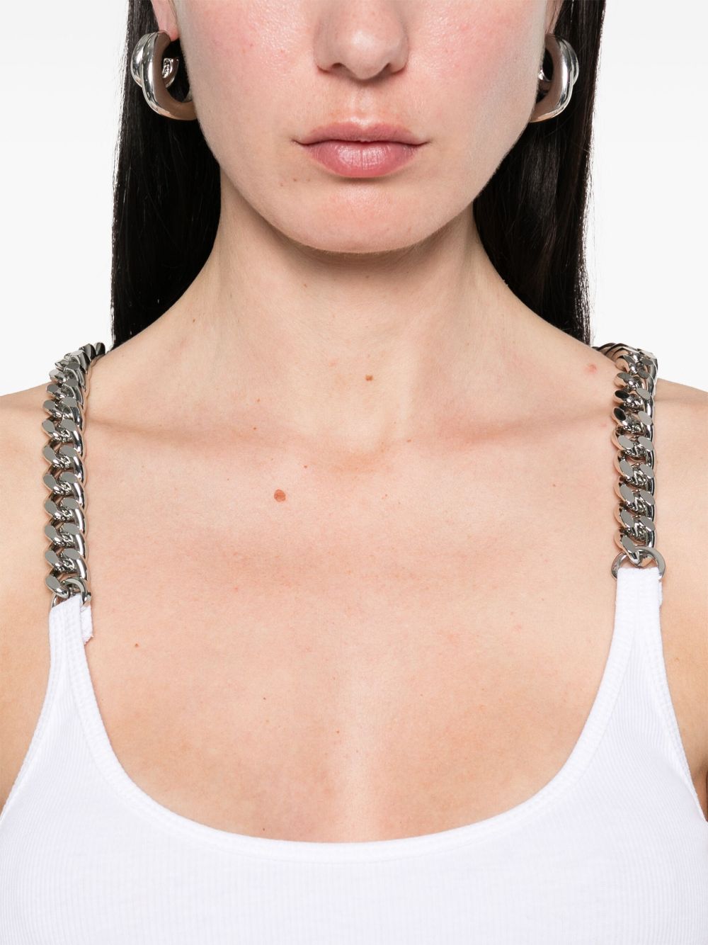 Stella Mc Cartney Chain Straps Cotton Top