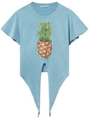Stella Mc Cartney Pineapple Cotton T Shirt