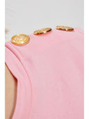 Balmain Logo Organic Cotton T Shirt