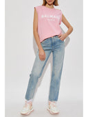 Balmain Logo Organic Cotton Tank Top