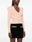 Balmain Buttoned V Necked Cardigan