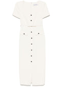 Self Portrait Buttoned Midi Dress