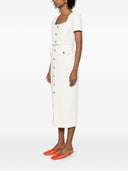 Self Portrait Buttoned Midi Dress