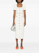 Self Portrait Buttoned Midi Dress