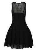 Alaia kort crinoline stickad klänning