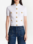 Balmain Buttoned Crewneck Cardigan