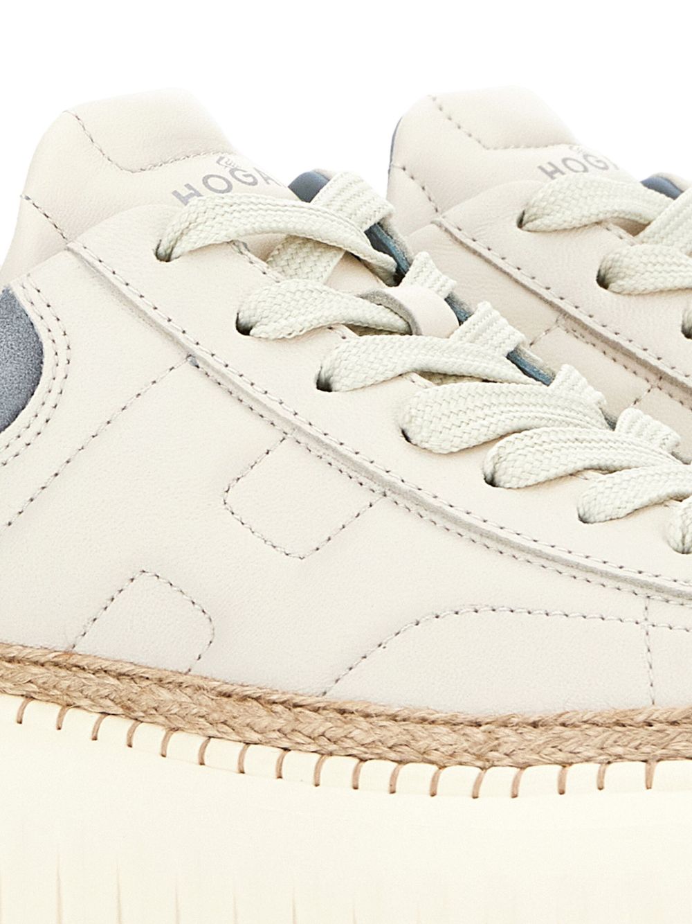 Hogan Pre H Stripes Leather Sneakers