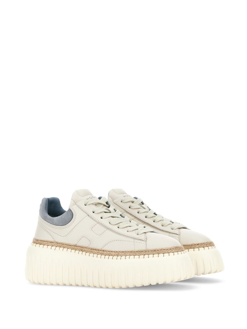 Hogan Pre H Stripes Leather Sneakers