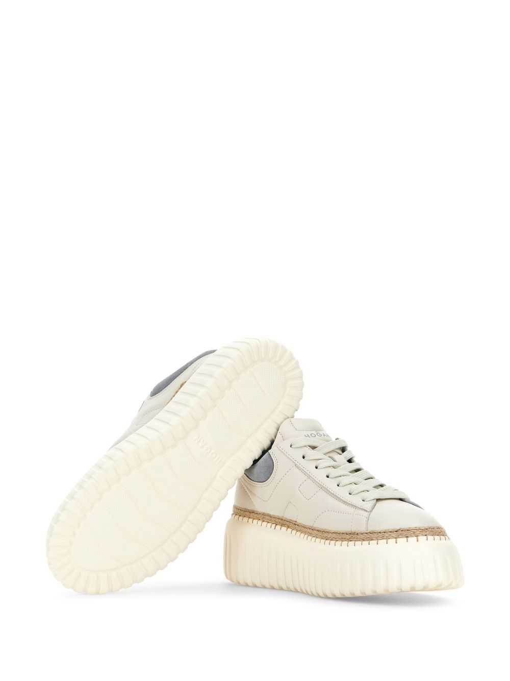 Hogan Pre H Stripes Leather Sneakers
