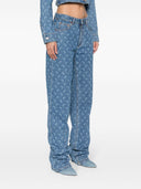 Marine Serre Moon Loose Fit Dżinsowe dżinsy