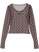 Morski Serre Moon Cropped Top