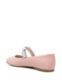 Casadei Crystal Leder Ballet Flats Flats