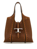 Tod's T Timeless Perforated Leather Mini Tote
