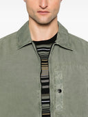 Stone Island Logo Cotton Overshirt