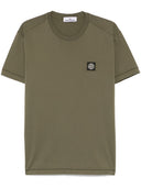 Stone Island Logo Cotton T Shirt