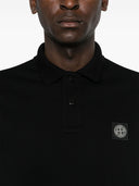 Stone Island Logo Cotton Polo Shirt