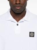 Stone Island Logo Cotton Polo Shirt