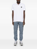 Stone Island Logo Cotton Polo Shirt