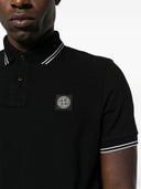 Stone Island Logo Cotton Polo Shirt