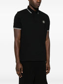 Stone Island Logo Cotton Polo Shirt