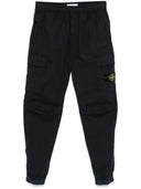 Stone Island Logo Cotton Cargo Trousers