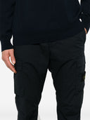 Stone Island Logo Cotton Cargo Trousers