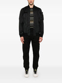 Stone Island Logo Nylon Bomber Jacket