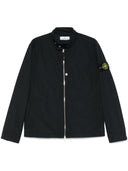 Chaqueta con cremallera del logotipo de Stone Island