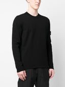 Stone Island Logo Cotton Crewneck Sweater