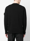 Stone Island Logo Cotton Crewneck Sweater
