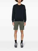 Stone Island Logo Baumwoll -Sweatshirt