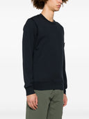 Stone Island Logo Baumwoll -Sweatshirt
