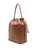 Casadei Voyage Leather Bucket Bag