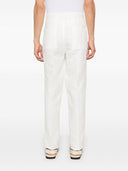 Brunello Cucinelli Linen Blend Drawstring Trousers