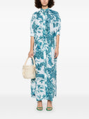 F.R.S . Printed Cotton Maxi Dress