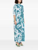 F.R.S . Printed Cotton Maxi Dress