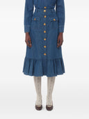 Gonna midi di Valentino denim