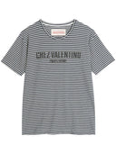 Valentino Chez Valentino Baumwolle und Leinen T -Shirt